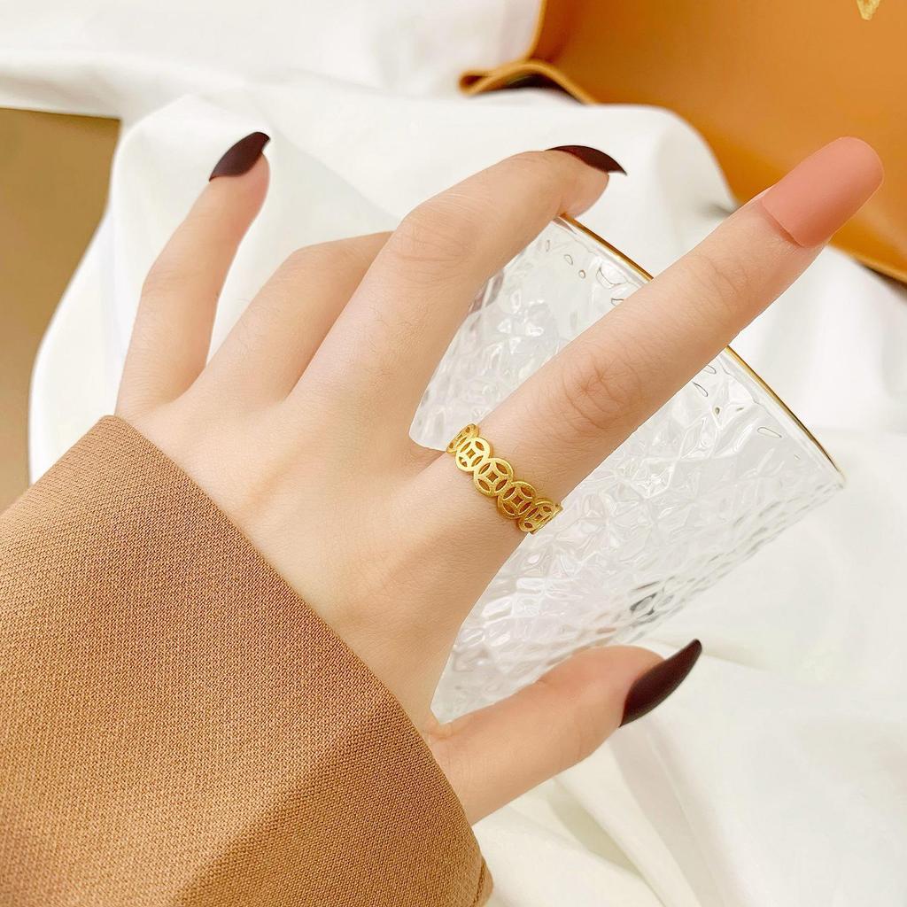 Gold Heart-Shaped Bow Ring - Valentine's Day Special