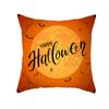 Halloween Horror Pumpkin Bat Print Cushion Cover Home Living Room Sofa Decoration Throw Pillow Cover