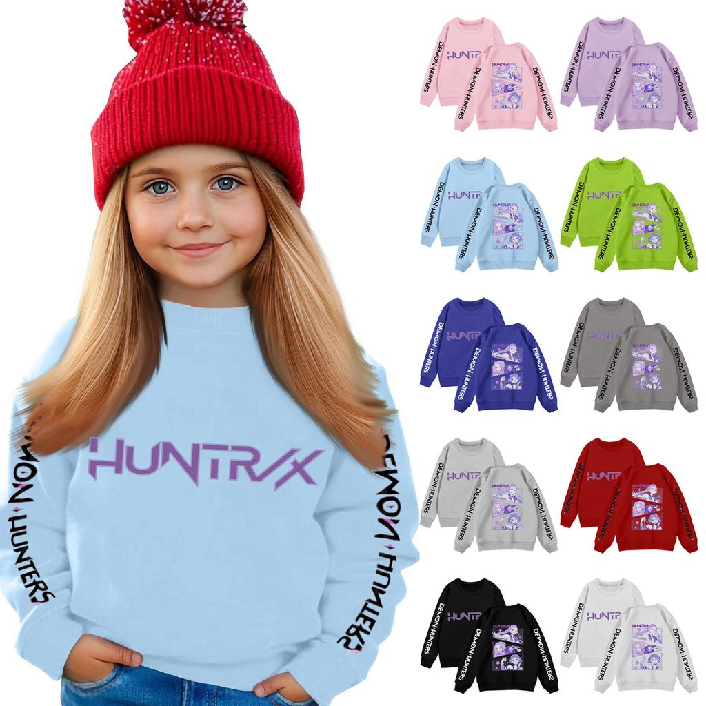 Kids Sweatshirt Boys Girls Crewneck Sports Sweatshirt Casual Pullover Sweatshirt Sports Shirt