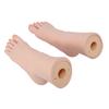 Silicone Foot Model Soft Touch Flexible Joint Positioning Realistic Mannequin Foot for Nail Art Jewe
