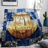 1PC Everton F.C Patterned Flannel Blanket Suitable For All Seasons for Home Decor Warmth and Comfort Gifts Holiday Present