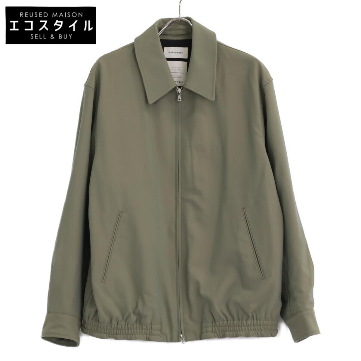 

MARKAWARE 22AW Хаки Органическая шерсть Ткань выживания Спортивная куртка Куртка 3 хакиБ/у