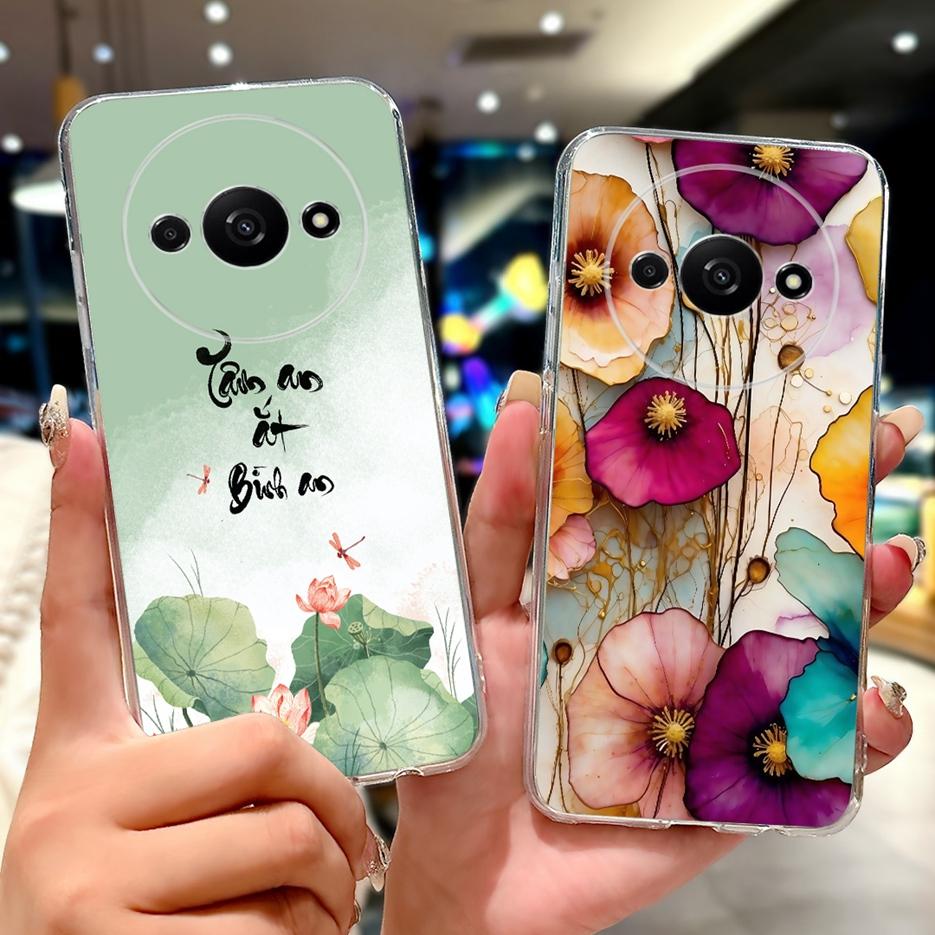 Für Xiaomi Redmi A3 A3x A4 Hülle RedmiA3 Pro Stilvolles Bemaltes Cover Weiche Dünne Handyhülle Für Xiaomi Redmi A3 Pro A3x RedmiA4 Schale