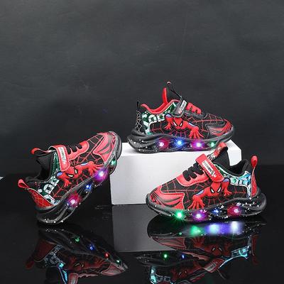 Kids' LED Light-Up Leather Sports Shoes for Boys and Girls