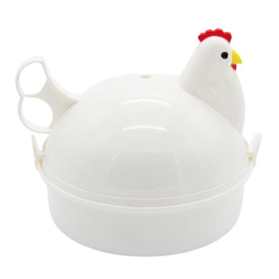 Oven Egg Steamer Hen Shaped Reusable High Capacity Microwave Safe Multifunctional Cooking Food Grade 4 Eggs Poacher