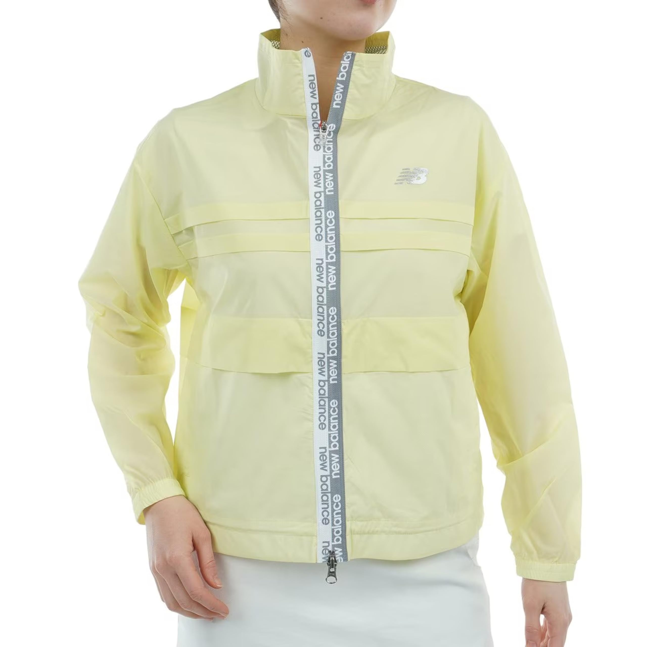 

Golf Water Repellent Stand Zip Blouson 0 [New Balance] Women s (Logo Tape/Windproof) / 012-5120501 060_Yellow [S]