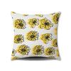 Spring Flower Print Pillow Cover for Home Living Room Sofa Cushion Cover Linen Print Cushion Cover
