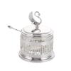 European-style Kitchen Creative Glass Cruet Hollow Swan Decorative Sugar Cup Seasoning Storage Box