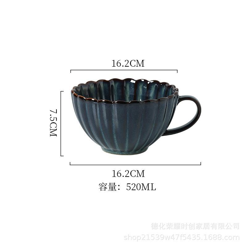 Japanese Retro Ceramic Dinnerware Set Handmade Glazed Stoneware Bowls Plates Home Dining Tableware