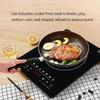 220V 2200W Induction Cooker Smart Electric Oven Plate Creative Precise Control Cookers Hob Cooktop Cooking Plate Hot Pot 2200W Tea Boiler