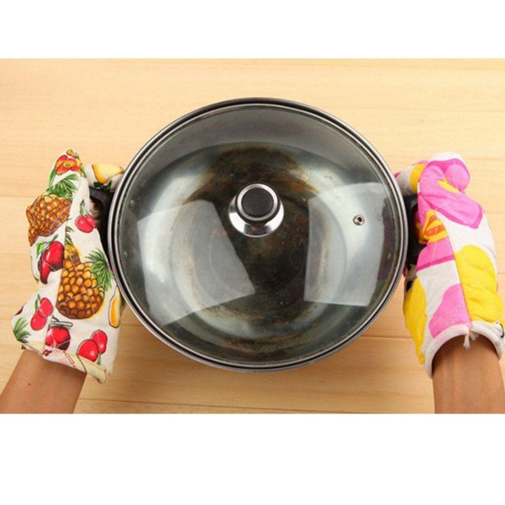 Fashion Baking Household Gloves Oven Mitts Microwave Gloves Thickened Anti-scalding