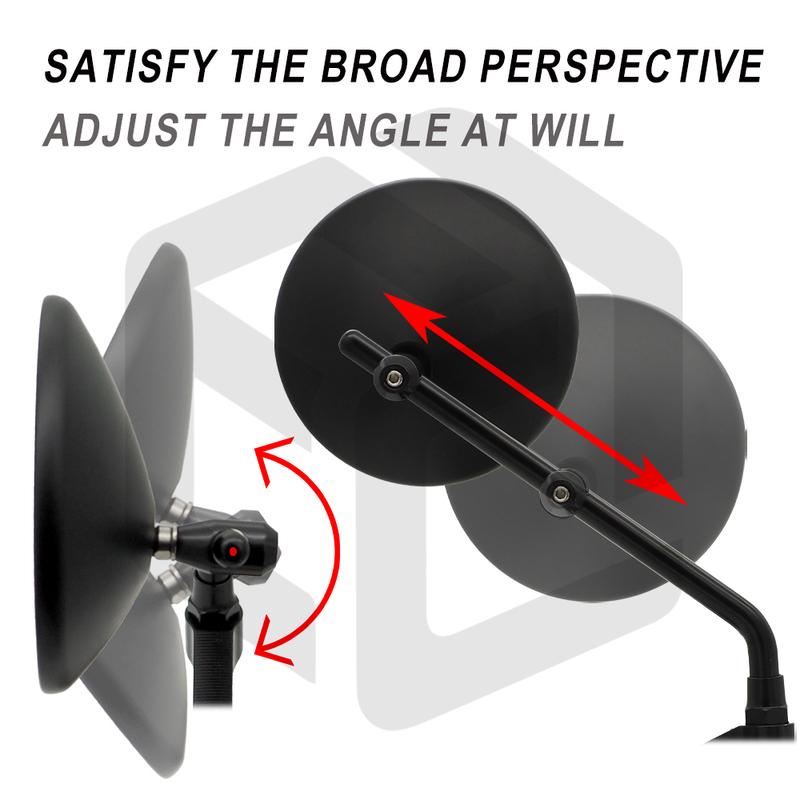 For Z900RS W800 Anti-Glare Rearview Mirror Retro Side Mirror For Kawasaki W230 Eliminator 400 Z650RS Electroplated Mirror