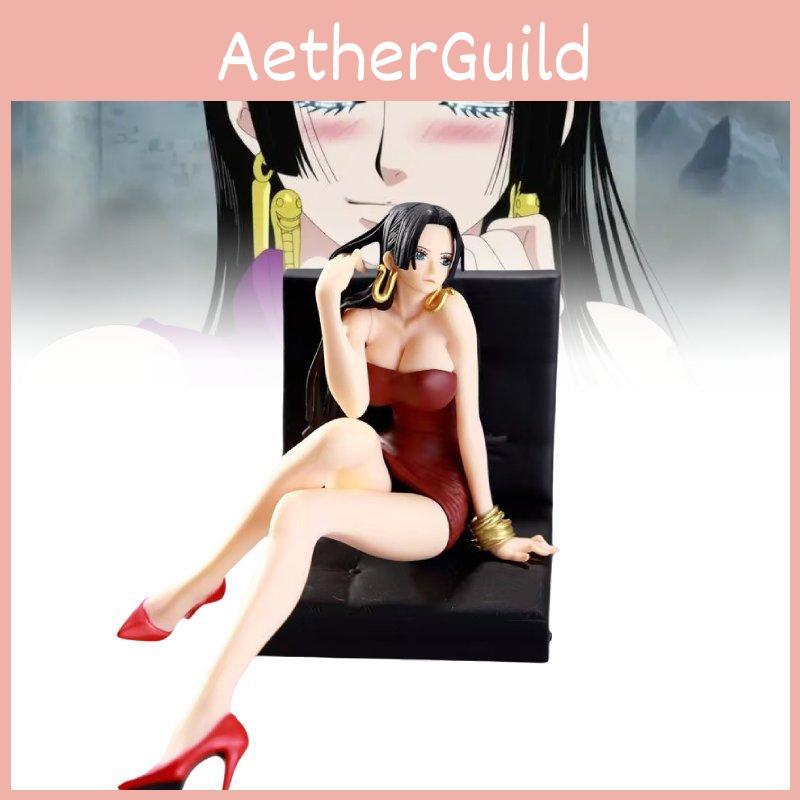 Durable Plastic One Piece Luffy Sofa Figure And Boa Hancock Collectible Model Display