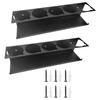 Set of 2 Sturdy Metal Bottle and Can Holders with Rustproof Coating Ideal for Garages and Auto Repair Shops Use
