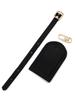 Creative Airplane Luggage Tag - Genuine Leather Pendant, Solid Color Design