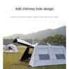 Outdoor Double-Layer Tent Camping Camping Equipment Villa More than Pavilion People Thick and Portable Waterproof and Sun Protection Wild
