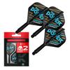 TARGET Darts Phil Taylor KFLEX Flight and Shaft System Standard Kflex Flight Short 19mm No.2 All-in-One 3-Pack