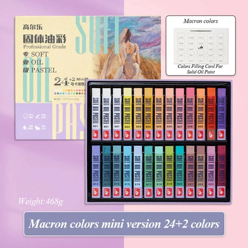 Kuelox Artistieke Zachte Oliepastels Mini Professioneel Solide Olieachtig Wateroplosbaar Schilderen Pigment Kleurpotlood Voor Cadeau Kunstschoolbenodigdheden