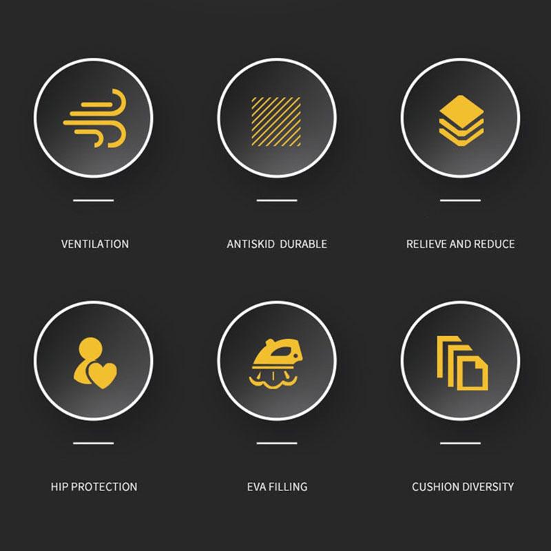 Motorrad-Sitzbezug, weicher 3D-Stoß, bequemes Sitzpolster, rutschfeste Stoßdämpfung, atmungsaktiver Motorrad-Sitzpolsterbezug für Motorräder