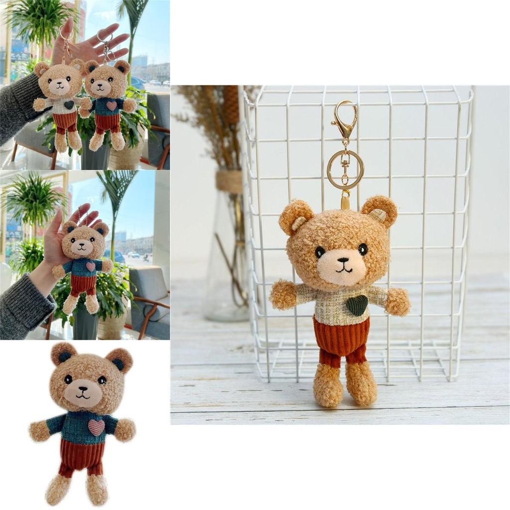 Love Teddy Bear Plush Pendant Adorable Mini Toy Keychain For Birthday Valentine's Day And More!