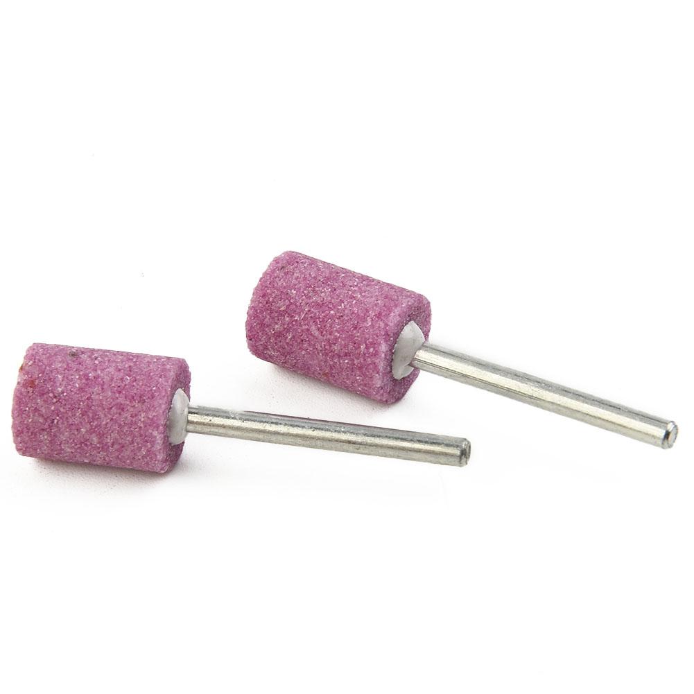 10Pcs Abrasive Mounted Grinding Stone Head 12mm Abrasive Polishing Wheel Bit Shank For Dremel Rotary Tools Grinder Drill