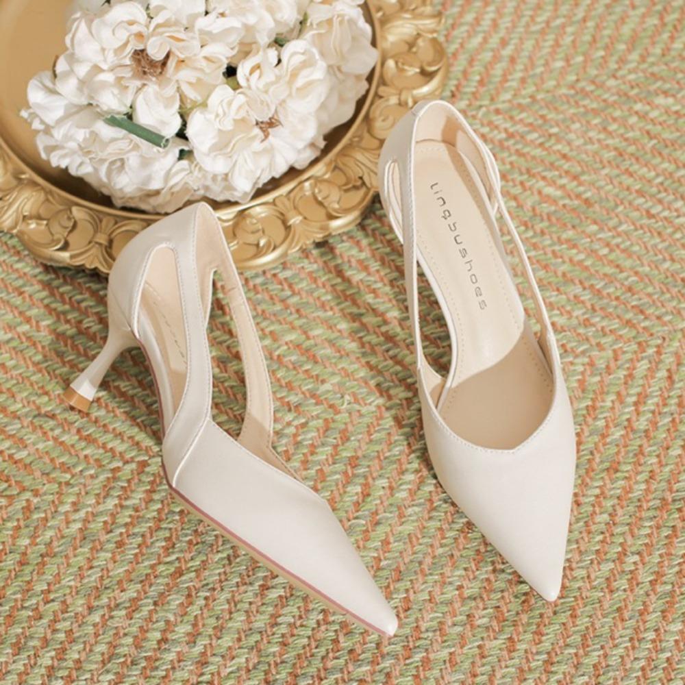 

Women Heels High End Double Sided Hollow High Heels for Ladies Elegant Heel Women s Shoes 40