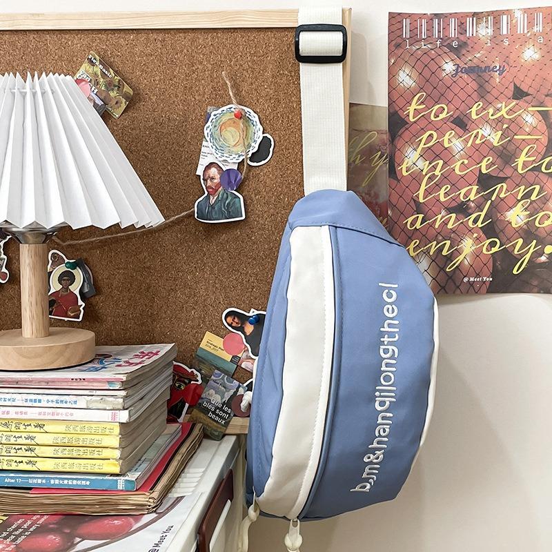 Trend Crossbody Breast Bag Motorcycle Bike Riding Backpack Casual Small Bag Women's Running Sports Crossbody Bag