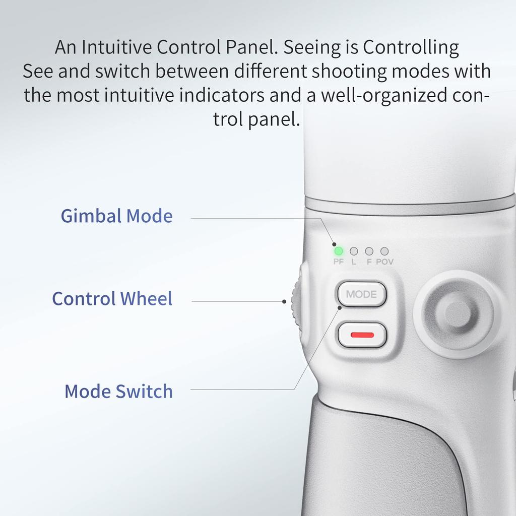 Japanese ZHIYUN Smartphone Gimbal with Telescopic Compact Folding Lightweight 370g [Official Warranty] SMOOTH-Q4 Built-in Rod, Design, (Product Code