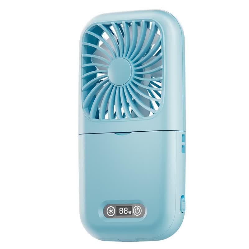 ZISIZ 3-in-1 Rechargeable Desk Lamp with Makeup Mirror and Fan