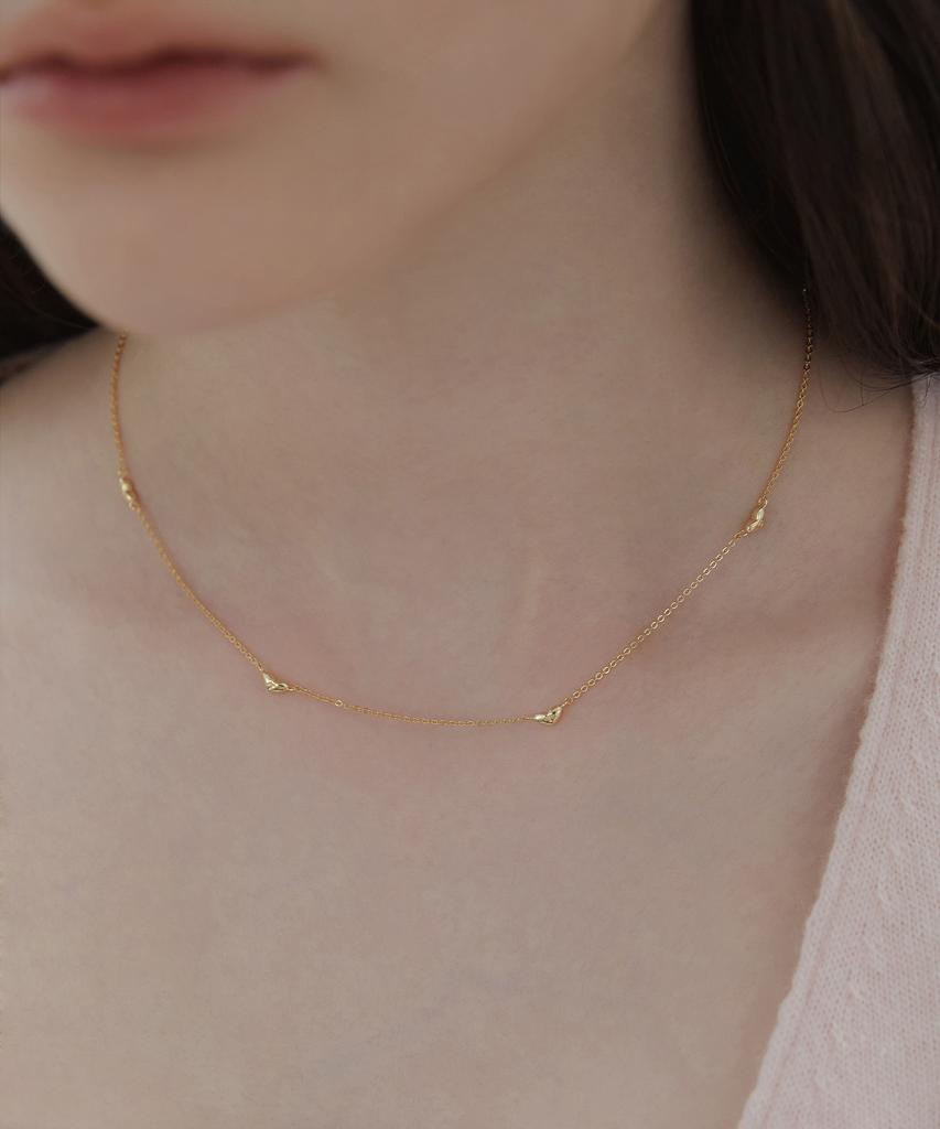 Tatiana (Silver 925) Petite Heart Link Necklace Nz2429