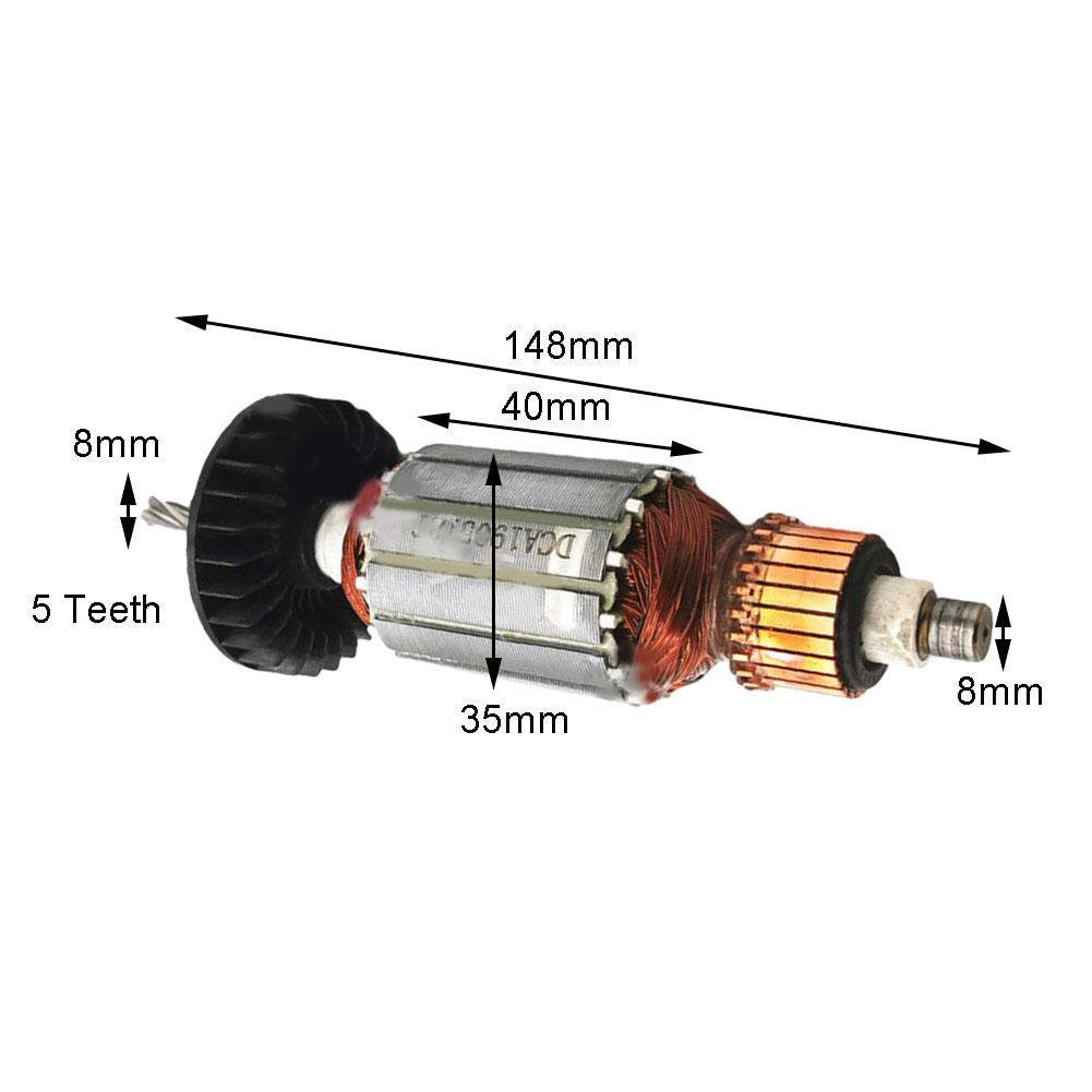 AC220V 240V 5 Teeth Armature for ROTOR Replacement Component for DH24PB3 DH24PC3 360720E C210716E Motor Models