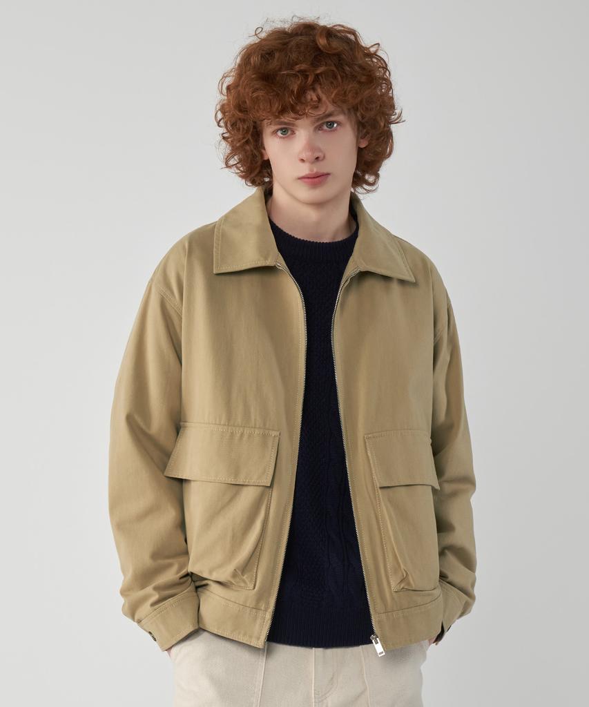 Untapped Studio Twill Cotton Utility Blouson Denim Jacket 3 Colors