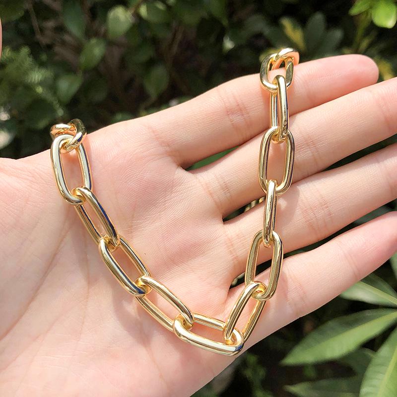 Jewelry Cold Wind Exaggerated Thick Chain, Necklace Hip-Hop Personality Thick Chain Pure Handmade Necklace