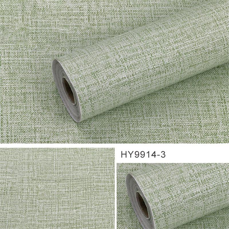 

Однотонные самоклеящиеся винтажные шелковые льняные зернистые обои для спальни, гостиной, водонепроницаемые обои для фона 45cm *10 m