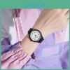 Quartz Womens Watch With 24h Indicator Waterproof Silicone Strap For Casual Style