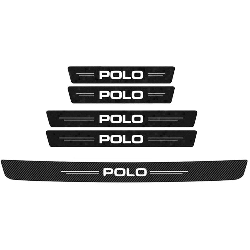 YNEPB1 Car Door Sill Scratch Resistent Stickers Threshold Pad for Volkswagen VW Polo Rline Golf Jetta GTI Tiguan Sharan Caddy Scirocco