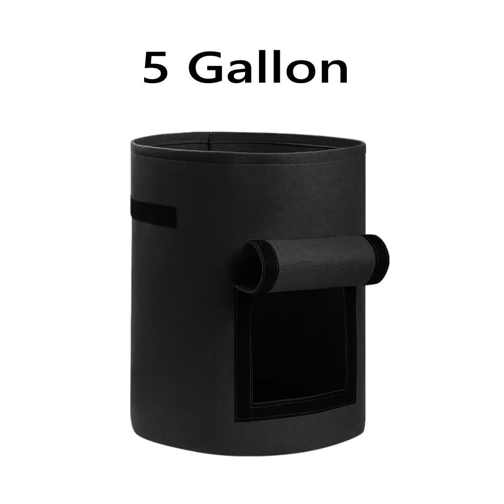 

5/7/10 Галлонные мешки для выращивания картофеля с двумя окошками-клапанами, Сверхпрочные аэрационные тканевые горшки с ручками для сада и посадки