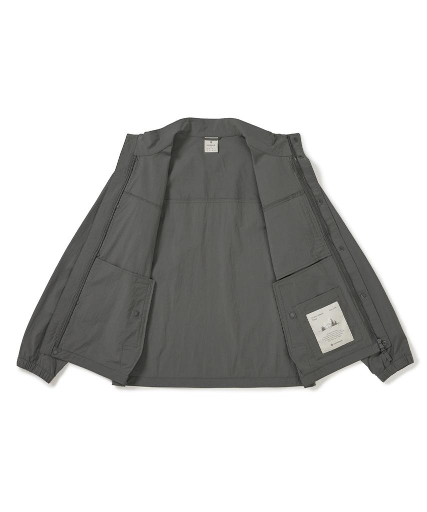 Snowpeak Apparel Root Stand Neck Windbreaker (S26Mmrwb64) Dark Gray