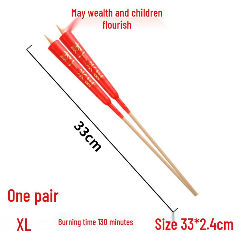 LIEI Traditional Home Worship Red Candles