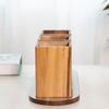 Space Saving 3 Compartment Cutlery Holder Wooden Flatware Organizer  Farmhouse