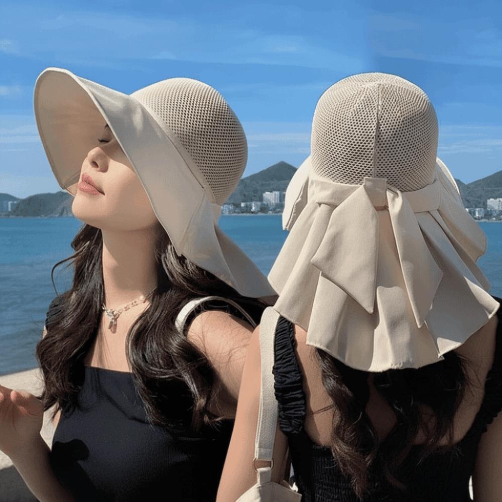 Nackenschutz Sommer Strandhut Breiter Rand Damen Sonnenhut Damen Breiter Rand Sonnenhut Sommer Outdoor Kleidung