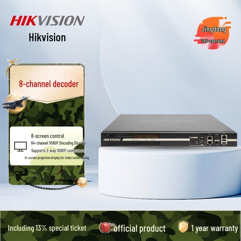 

Hikvision DS-6A08UD/LQ 8-Channel Decoder CN plug (adapter included)