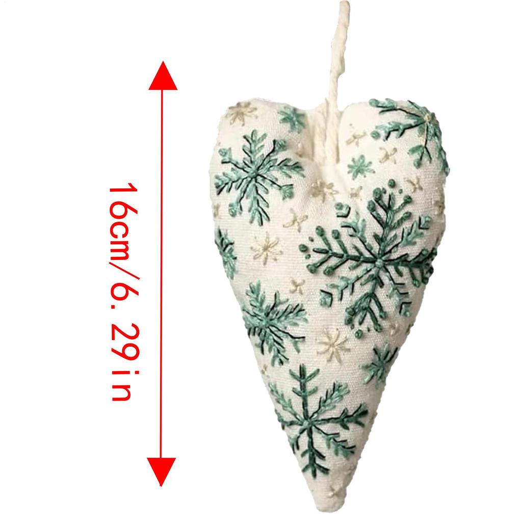 Beginner Embroidery Kit For Adults Heart Ornament Embroidery Practice Kits Complete Set Art Craft For Seniors Adults Teens Home