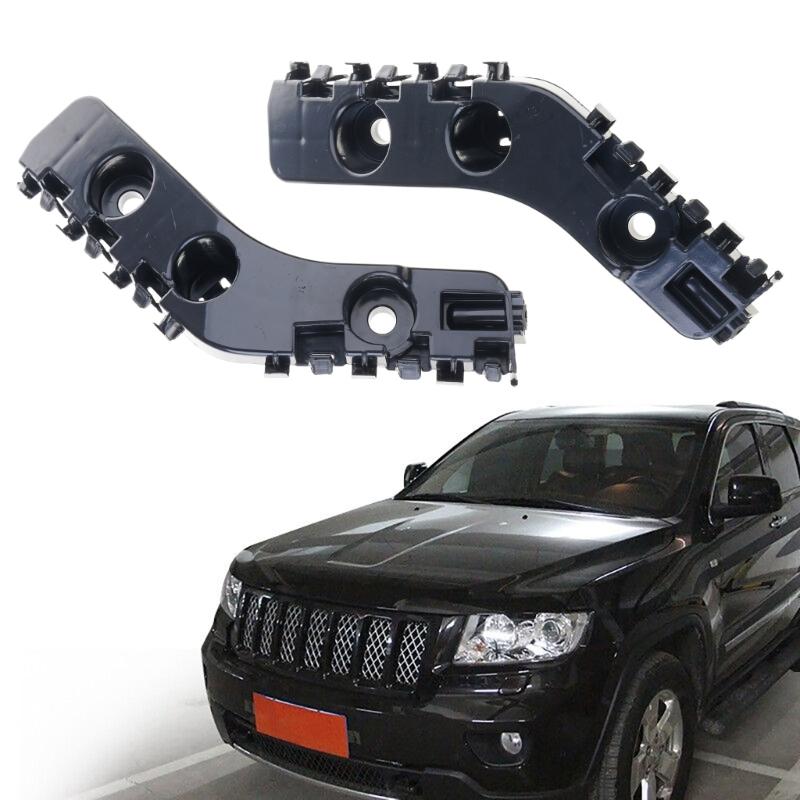 1 Pair Black Plastic Car Front Left & Right Bumper Bracket 55079229AD 55079228AD for 2011-2013