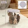 Multipurpose Doll Storage Stool - Plush Toy Organizer with Seat, Kids' Storage Bench for Bedroom,Stuffed Animals & Toys