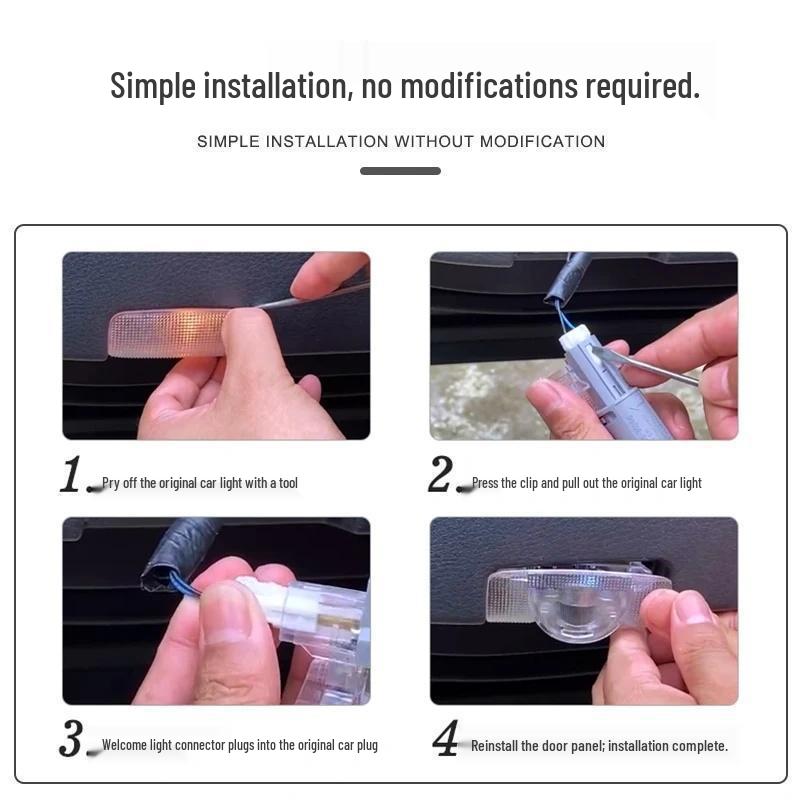 Toyota Camry Dual Lens Projection Ambient Door Light Modification