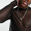 Men Mesh Top Ultra Thin See-through O Neck Long Sleeves Solid Color Stretchy Slim Fit Muscle-Enhancing Party Homewear Club Dance Performance T-shirt