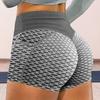 Women Yoga Shorts Solid Color Elastic High Waist Tummy Control Butt-lifted Workout Breathable Honeycomb Lady Summer Shorts Women Clothes