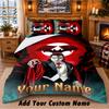 Dracula Individueller Name 3-teiliges Bettwäsche-Set 1 Bettlaken 2 Kissenbezüge Schlafzimmer Heimdekoration