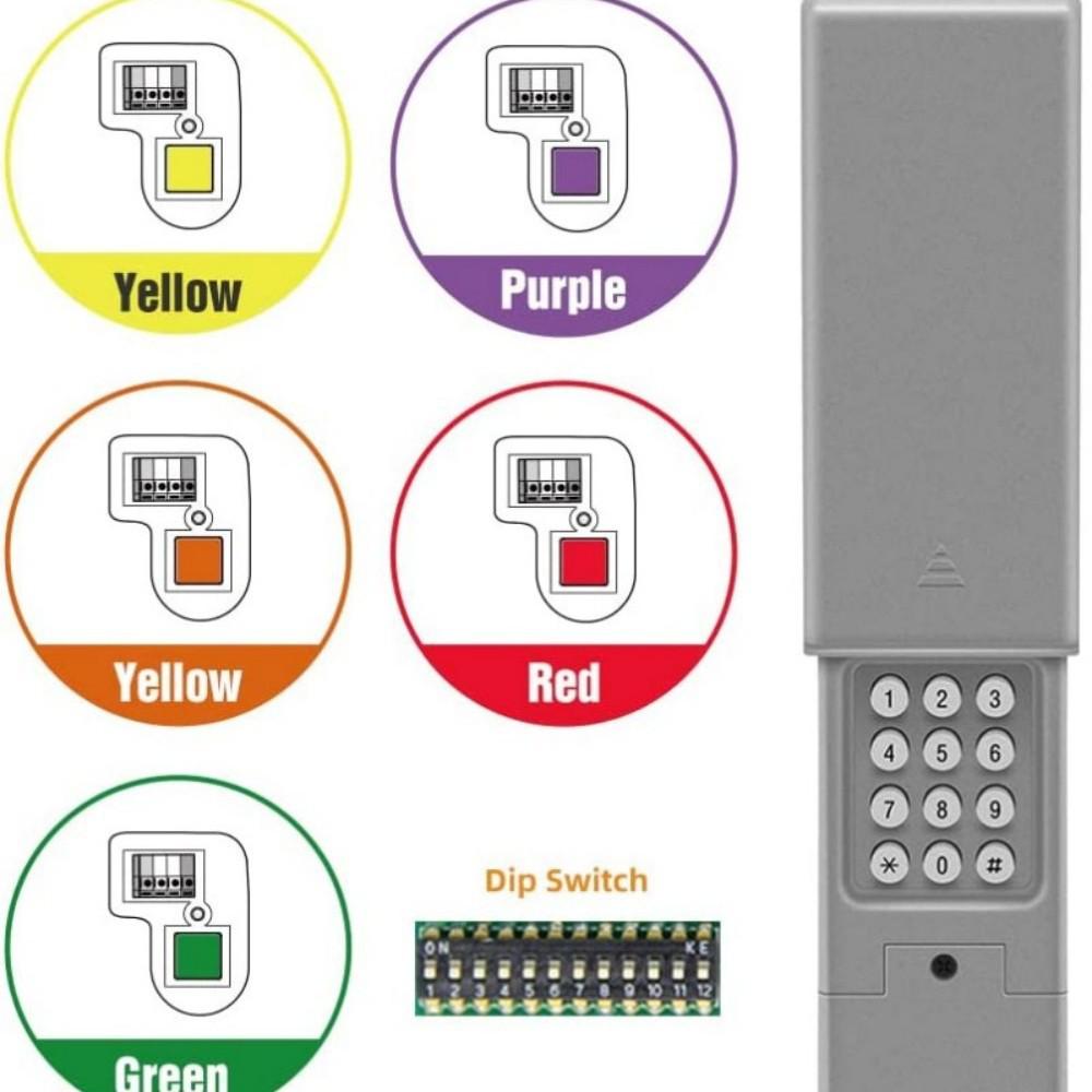 Universal Garage Door Opener Keypad 893MAX 315-390MHz